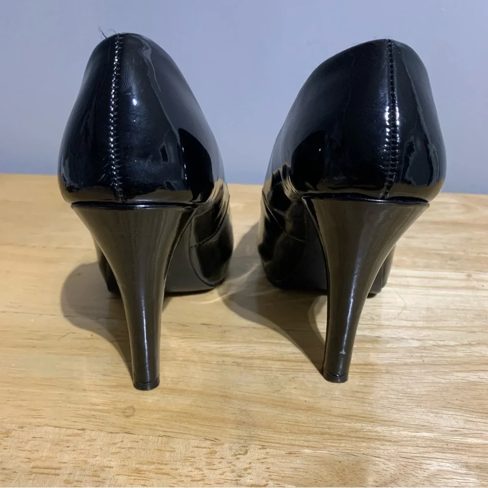 My Delicious‎ Shoes Women’s Eiffel-H Black Classic Pump Heel Size 7.5 - Picture 6 of 7